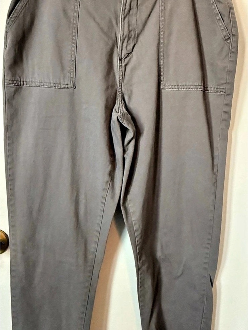 St. John’s Bay 14P Gray Stretch Utility Pants Straight Leg